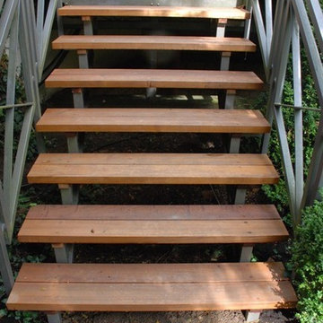 Teak Treppe