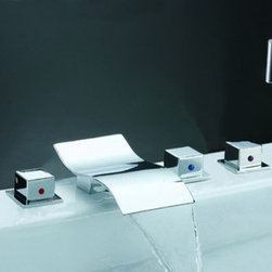 Adalee Chrome Bathtub Mixer Y-8015-F - Bathtub Faucets