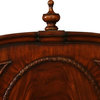 King Bed Mahogany Marquetry Cameo Arched Spiral Four Poster Bed