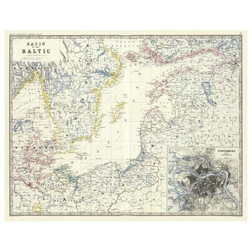 "Baltic, 1861" Digital Paper Print by Alexander Keith Johnston, 38"x30"