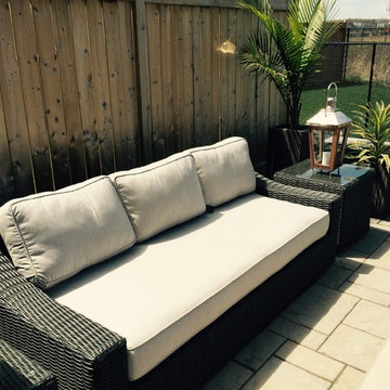 Client's backyard, Toja Patio Furniture, Tuscan Couch Set