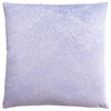18" X 18" Purple Velvet Polyester Feather Zippered Pillow