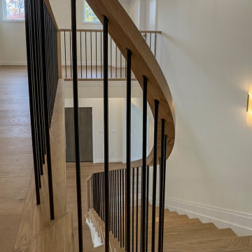Project #144 | Slightly Curved Transitional Staircase