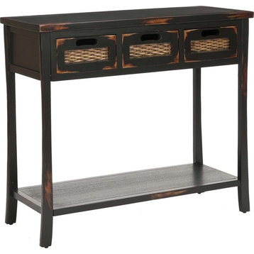 Autumn 3 Drawers Console - Black