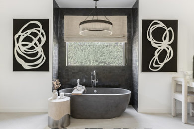 Inspiration for a contemporary bathroom remodel in Phoenix