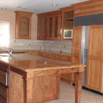 Micellaneous projects. A new fireplace, bathroom and kitchen remodels