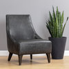 Sunpan 5West Elias Lounge Chair - Marseille Black Leather