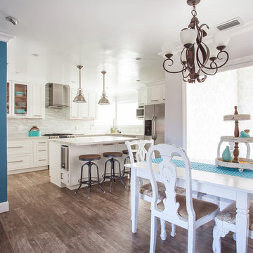Kitchen & fireplace in Reseda