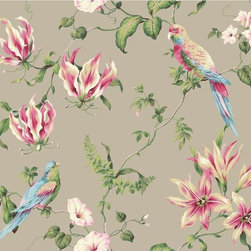 Casabella II Tropical Floral Wallpaper - Wallpaper