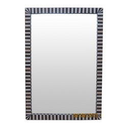 Dahlia Bone inlay Mirror - Picture Frames