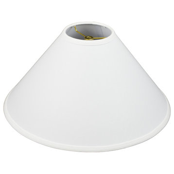 Fenchel Shades 5"x18"x11" Empire Lamp Shade, Linen White