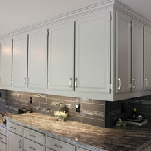 painted oak cabineta