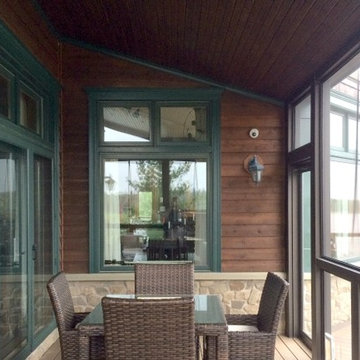Screened Porch with Composite Decking