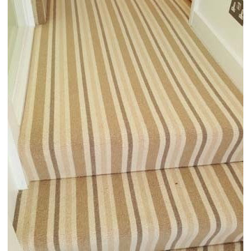 Stripey Stairs Carpet Installation