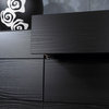 Naia 6-Drawer Double Dresser, Black Wood Grain