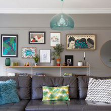 Picture rails and top of walls