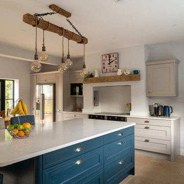 Beige and Blue In-Frame Kitchen in Princes Risborough