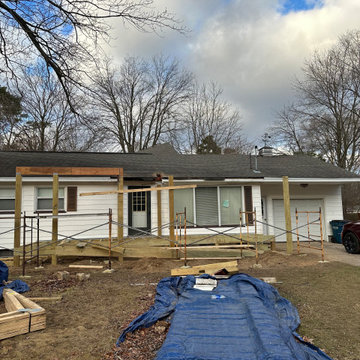 Front Porch w/ Handicap Ramp Build