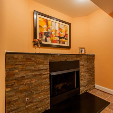 Basement Built for Entertainment in Clifton, Virginia