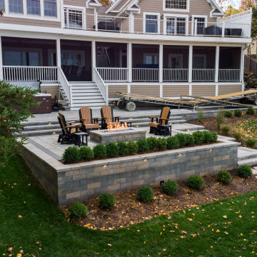 Transforming a Steep Lakefront Slope into an Entertaining Patio | Horton, MI