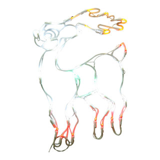 Vickerman 35 Light LED Reindeer Window Decor 17x13