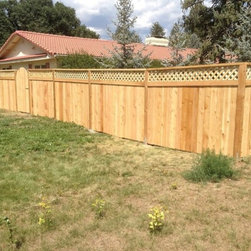 Lattice Top Wood Fence - Products