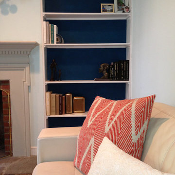 Custom Cornice and Pillow Project for Carla's Living Room