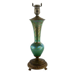American Durand Art Glass King Tut Vase as a Table Lamp - Products