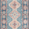 Skye Printed Area Rug by Loloi II, Turquoise/Terracotta, 2'6"x12'0"