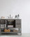 Florence 48" Single Bathroom Vanity in Gray with White Carrara Marble Top