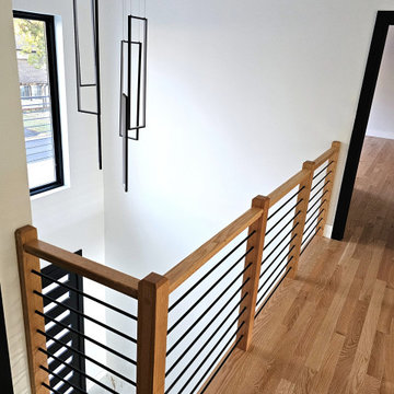 Project #143 | Floating Red Oak Staircase