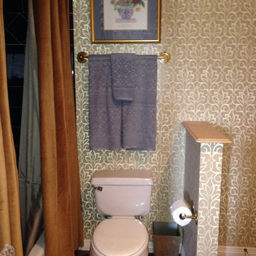 Shimmer Elegance Bathroom Wallpaper