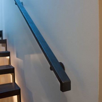Metal steel handrail
