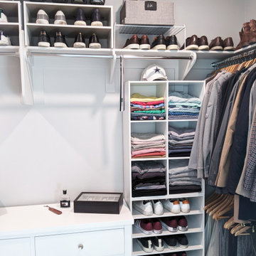 Men's Closet w/Shoe Collection (middle right)