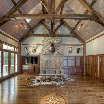 Home Renovation - Iron River Builders / Stone work by Masters