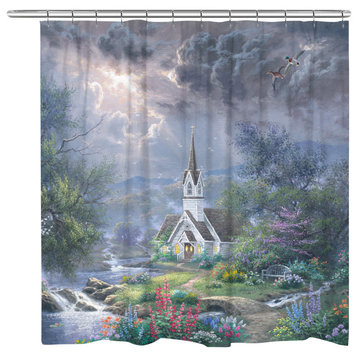 Mystical Church Shower Curtain