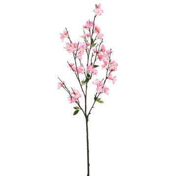 Vickerman 40'' Artificial Pink Cherry Blossom Spray, 3 per Pack