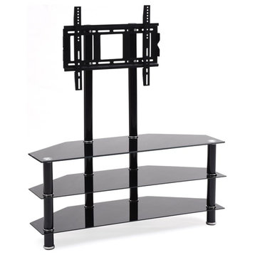 Glass TV Stand With Mount