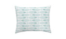 Wavy Bass Seaglass Cotton Pillow Sham, Euro