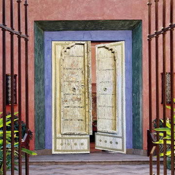 Carved Doors for a Rustic Farmhouse Home