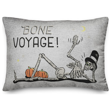 Bone Voyage! 14x20 Throw Pillow