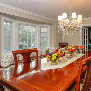 New Bay Window in Sophisticated Dining Room - Renewal by Andersen Long Island, N