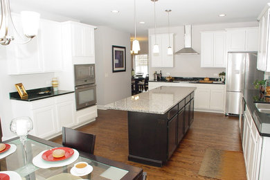 Example of a trendy kitchen design in Chicago