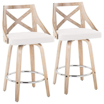 Charlotte 26 Fixed-Height Counter Stool - Set of 2
