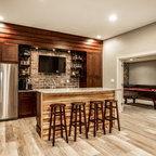 Reclaimed Timbers - Rustic - Basement - Minneapolis - by Manomin Resawn ...