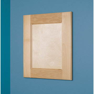 Shaker Style Recessed Medicine Cabinet, Unfinished, 14"x18"