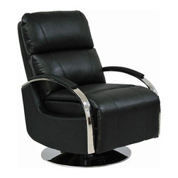 BarcaLounger Regal II Leather Swivel Recliner - Recliner Chairs