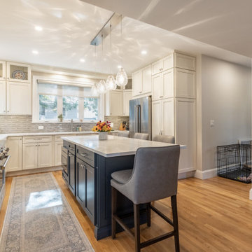 Melrose Open Kitchen with Pantry Cabinets