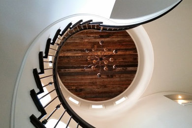 Design ideas for a country staircase in Kansas City.