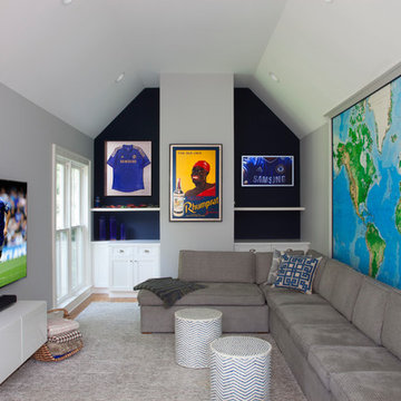 Transitional Family Room